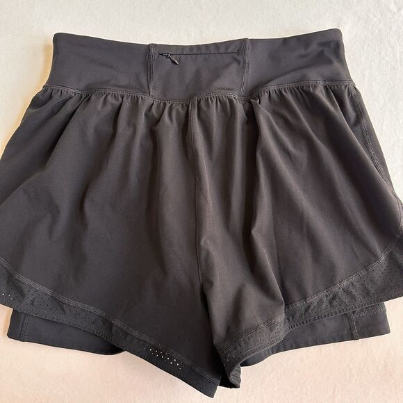 SPANX Get Moving DOUBLE Layer Black SHORTS 5"  WOMENS SIZE XL - Picture 8 of 10
